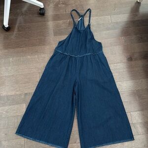 Free people cropped romper with pockets